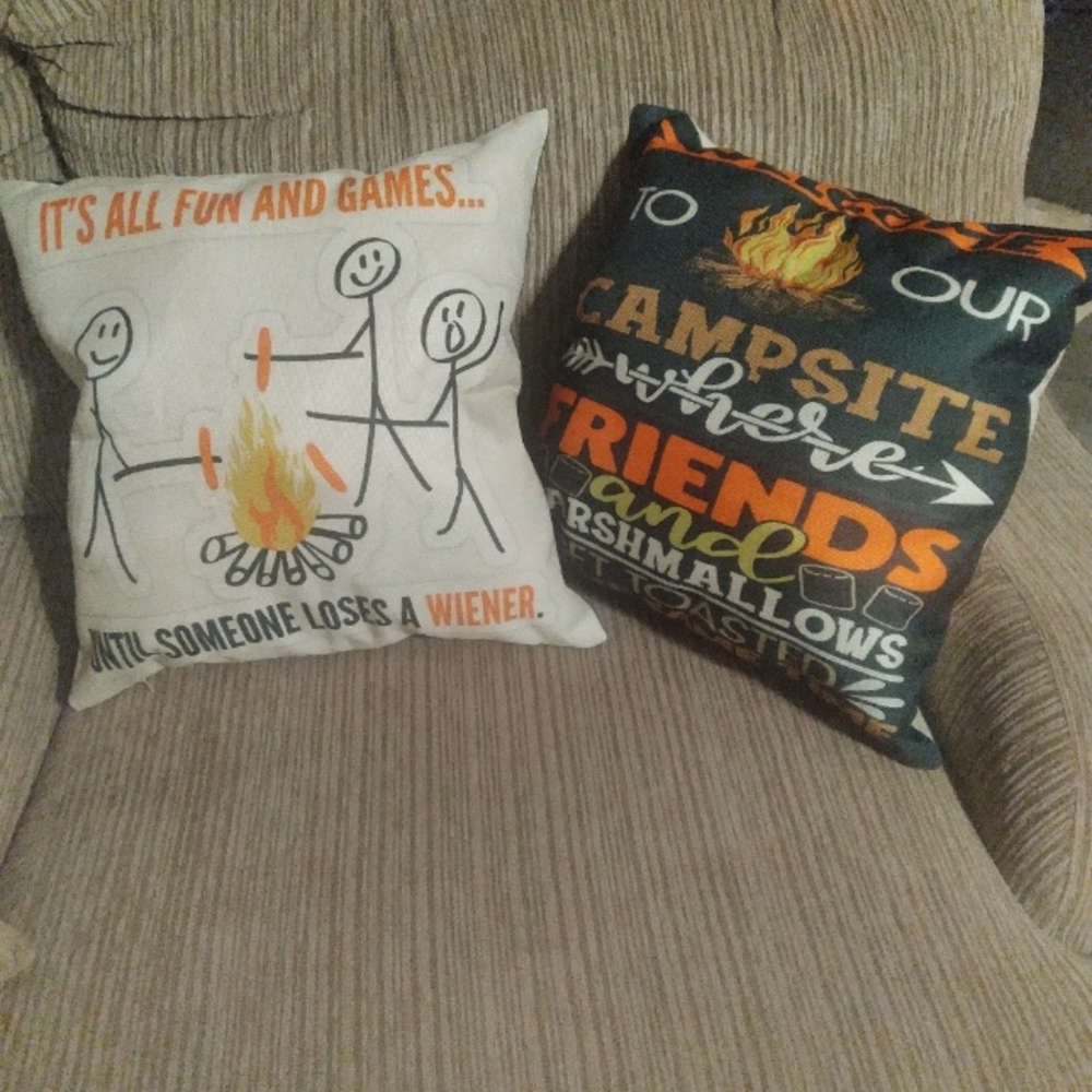 Campers pillow cover